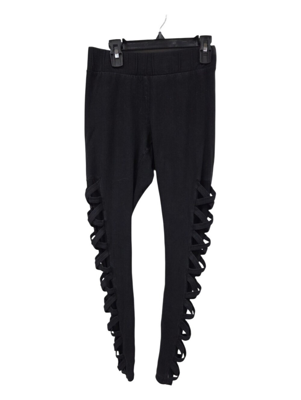 Torrid Black Lattice Side Cutout W Mesh Leggings 00